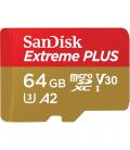 Tarjeta memoria sandisk micro secure digital 64gb sdxc u3 uhs - i clase 10 a2 + adaptador sd