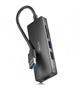 Hub usb ngs ihub reader/ 3xusb 3.0/ 1xlector de tarjetas