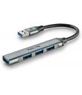 Ngs hub 4 puertos usb: 1 x usb 3.2, 3 x usb 2.0