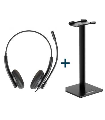 Iggual kit auriculares enc3030 + soporte sa22