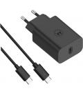 Motorola TurboPower 30 SJMC302 Cargador de Red Eléctrica USB-C a USB-C Carga Rápida 30W Negro