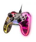 Mars Gaming MGP-C, Gamepad Profesional Neón RGB, Vibración Háptica Dual, Joysticks Analógicos, Mando para PC, Switch, PS3, Raspb