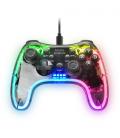 Mars Gaming MGP-C, Gamepad Profesional Neón RGB, Vibración Háptica Dual, Joysticks Analógicos, Mando para PC, Switch, PS3, Raspb