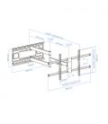 TooQ LP4380XL-B soporte para TV 2,03 m (80") Negro