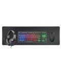 Mars Gaming MCP-RGB3, Pack Gaming Teclado Fixed RGB + Ratón Gaming RGB Flow 3200 DPI + Auriculares Over-Ear RGB + Alfombrilla XX