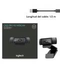 Logitech 960-001055 cámara web 3 MP 1920 x 1080 Pixeles USB 2.0 Negro