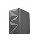 Mars Gaming MC-1500, Caja Compacta MicroATX, Ventana Lateral Cristal Templado, Diseño Frontal Total-Mesh Geométrico, 1x Ventilad