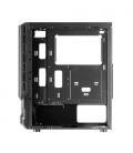 Mars Gaming MC-X2, Caja PC Gaming ATX, Frontal Acero FRGB, 2 Ventiladores 12cm FRGB, Ventana Lateral Completa, Negro