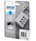 Cartucho tinta epson c13t35824010 cian durabrite ultra ink 35 - 650 paginas candado