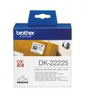 Etiquetas cinta continua brother blanca dk22225 38mm