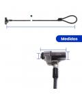 Cable de seguridad ewent para portatil - llave 1.8m