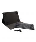 Funda con teclado nilox para tablet 10.5 pulgadas bluetooth negro