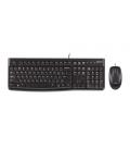 Teclado + mouse logitech mk120 optico usb 2.0 negro ingles uk