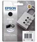 Cartucho tinta epson c13t35814010 negro durabrite ultra ink 35 - 900 paginas - candado