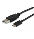 Cable equip usb 2.0 tipo a macho - tipo c macho 1 m