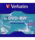 Verbatim dvd - rw 4.7gb 4x tarrina 5 unidades advanced serl