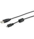 Cable usb 2.0 equip tipo a - micro usb tipo b 1.8m con ferrita