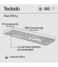 Teclado hp 970 programable plateado inalambrico retroiluminado