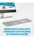 Teclado hp 970 programable plateado inalambrico retroiluminado