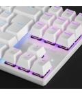 Teclado inalambrico mars gaming mk80 blanco italiano