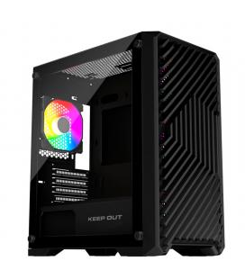 Keep out caja m-atx xc-220 argb 4fans usb3.0 black