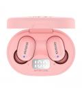 Auriculares inalambricos aiwa ebtw - 150 bluetooth rosa + estuche de carga