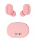 Auriculares inalambricos aiwa ebtw - 150 bluetooth rosa + estuche de carga