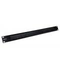 Guia de cable con cepillo phasak para rack 19 pulgadas