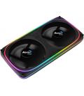 Ventilador de caja dual aerocool astro argb 2x 120mm