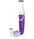 Depiladora perfiladora philips essential morado lavable - seco - 2 peines - cepillo de limpieza