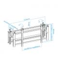 Soporte de pared tooq vesa hasta 70 pulgadas 800x400mm max 70kg