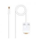 Cable nanocable conversor mini dp a vga mini dp - m - vga - m blanco 3.0 m