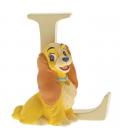 Figura enesco disney la dama y el vagabundo lady letra l