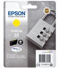 Cartucho tinta epson c13t35844010 amarillo durabrite ultra ink 35 - 650 paginas - candado