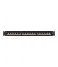 Patch panel lanberg 24 puertos 1u cat.6a ftp 19 pulgadas negro