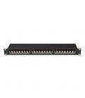 Patch panel lanberg 24 puertos 1u cat.6a ftp 19 pulgadas negro