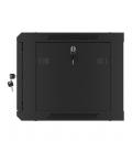 Armario lanberg mural rack 19 pulgadas 6u - 600x450 negro