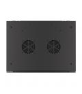 Armario lanberg mural rack 19 pulgadas 6u - 600x450 negro