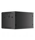 Armario lanberg mural rack 19 pulgadas 6u - 600x450 negro