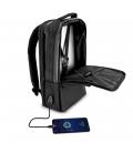 Mochila phoenix berlin de cuero con usb