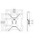 Soporte pantalla tv equip 23 pulgadas - 42 pulgadas inclinable - 12º +3º max 20kgs vesa max 200x200 650401