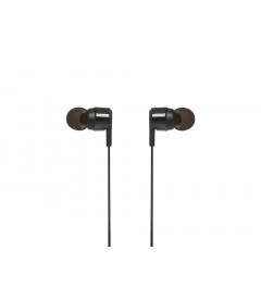 Auriculares intrauditivos jbl t210 black pure bass drivers  cable plano manos libres