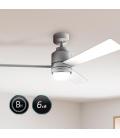 Ventilador techo cecotec energysilence aero 4850 style white led y mando
