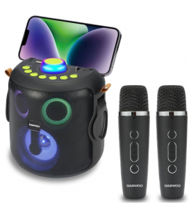 Altavoz con bluetooth daewoo karaoke dw3008/ 15w/ 1.0