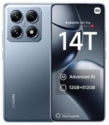 Smartphone xiaomi 14t pro 12gb/ 256gb/ 6.67'/ 5g/ azul titanio