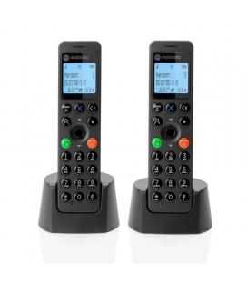 Motorola dot202 teléfono dect duo negro
