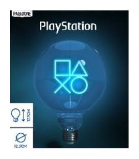 Bombilla led neón paladone playstation e27