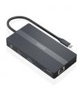 Docking usb tipo-c aisens asuc-12p017-gr/ 2xhdmi/ 4xusb/ 1xusb tipo-c/ 1xrj45/ 1xdisplayport/ 1xlector tarjetas/ 1xusb tipo-c