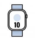Apple watch series 10/ gps/ 42mm/ caja de aluminio / correa loop deportiva azul nube