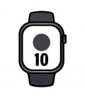 Apple watch series 10/ gps/ 46mm/ caja de aluminio negro azabache / correa deportiva negra m/l